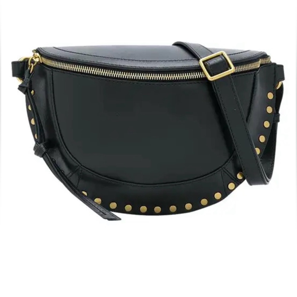 Black Studded Crossbody Bag